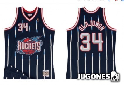 Camiseta Houston Rockets Hakeem Olajuwon 1996-1997