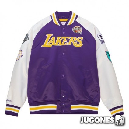 HOF N&N Satin Jacket Los Angeles Lakers Pau Gasol