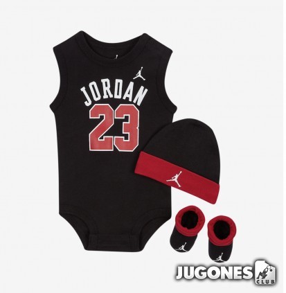 Pack Jordan Gorro, Bodi, patucos 23 Jersey