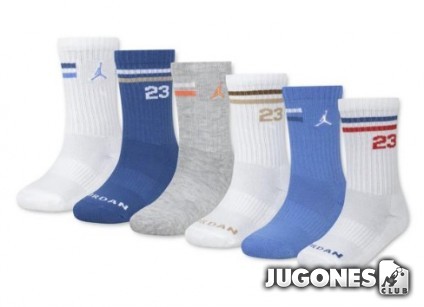 Pack 6 Calcetines Jordan Icon Stripe