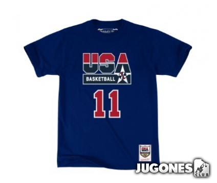 Camiseta Nombre y Numero Karl Malone Usa Basketball