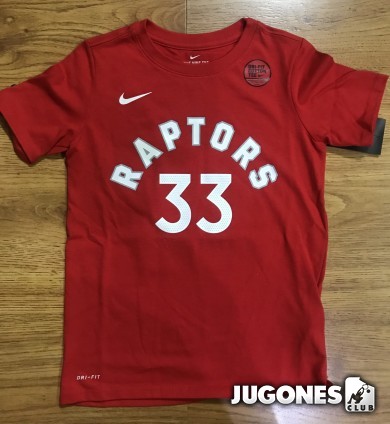 Camiseta NBA Marc Gasol Torontop Raptors Jr