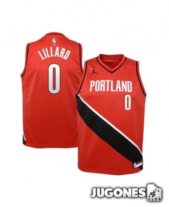 Camiseta Portland Trail Blazers Damian Lillard Jr Statement Edition