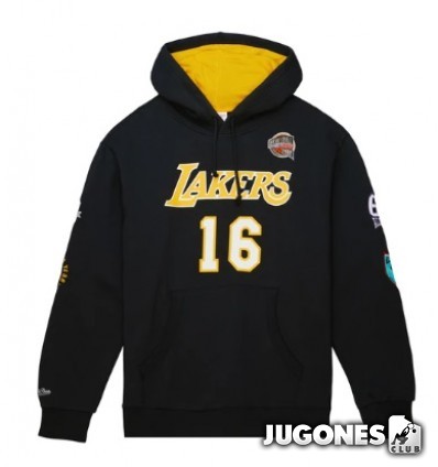 NBA HOF Fleece Hoodie Lakers Pau Gasol