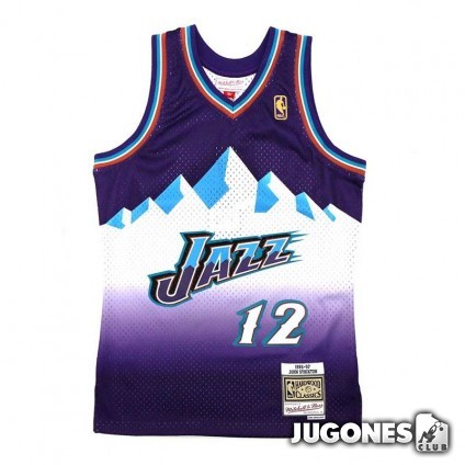 Camiseta Utah Jazz John Stockton Jr 1996-1997