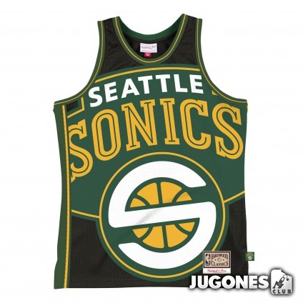 Camiseta Big Face 2.0 Seattle Supersonics