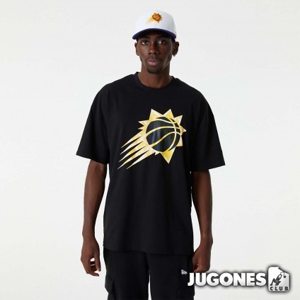 Camiseta New Era Phoenix Suns NBA Infill Logo Oversized Negro