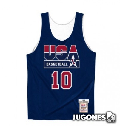 Camiseta Reversible Usa Basketball Clyde Drexler