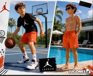 Pantalon Jordan Jr Naranja