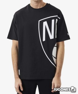 Camiseta Brooklyn Nets Half Logo