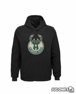 Sudadera Milwaukee Bucks Primary Logo JR