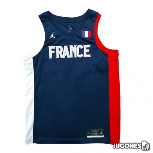 Camiseta Francia Jordan Basket Jr