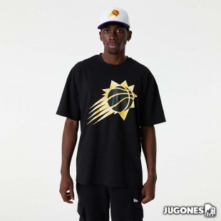 Camiseta New Era Phoenix Suns NBA Infill Logo Oversized Negro