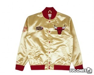 Mitchell & Ness | Lightweight Satin Jacket Light Gold