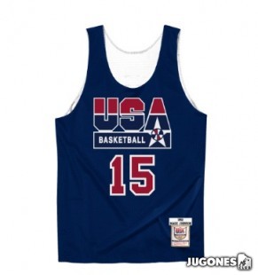 Camiseta Reversible Usa Basketball Magic Johnson