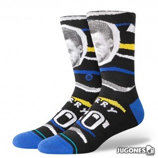Faxed Stephen Curry Crew Socks