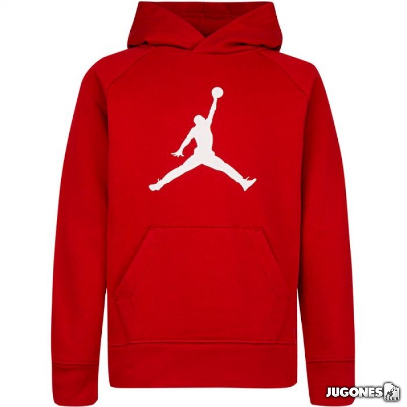 Sudadera jordan jumpman sustainable roja junior