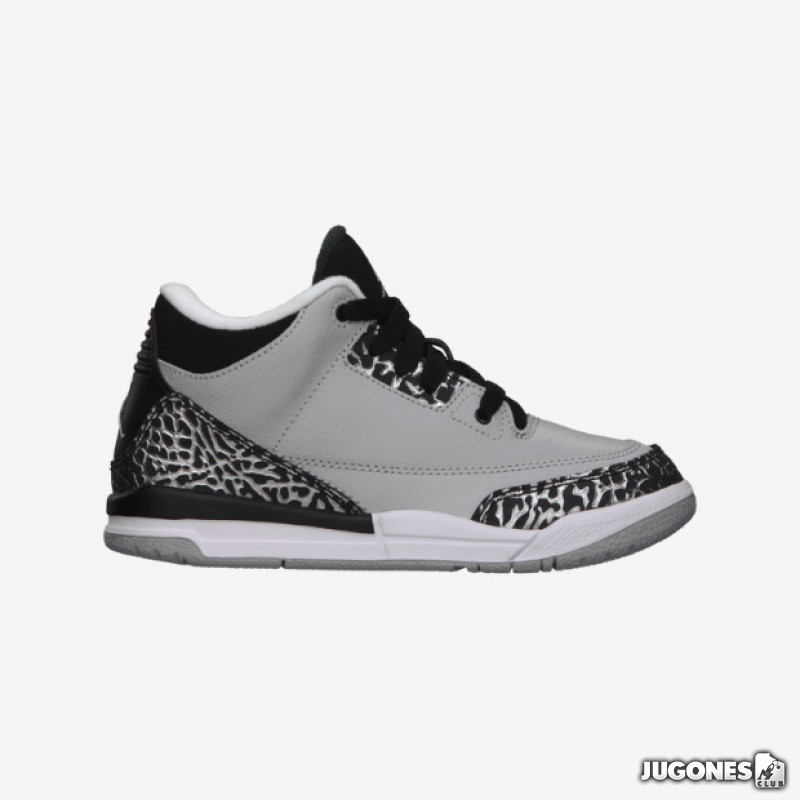 maximizar Ardiente Trascender nike air jordan 3 wolf grey ps