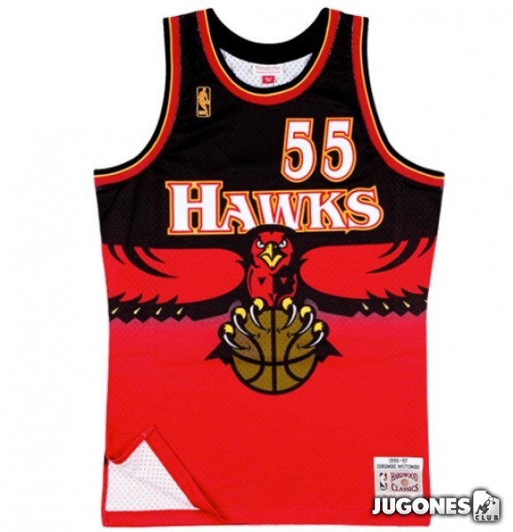 Atlanta Hawks Dikembe Mutombo 1996 Hardwood Classics Road Swingman