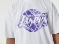 Camiseta New Era LA Lakers NBA Infill Logo Oversized Blanco