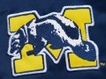 Lightweight Satin Bomber Vintage Logo University of Michigan