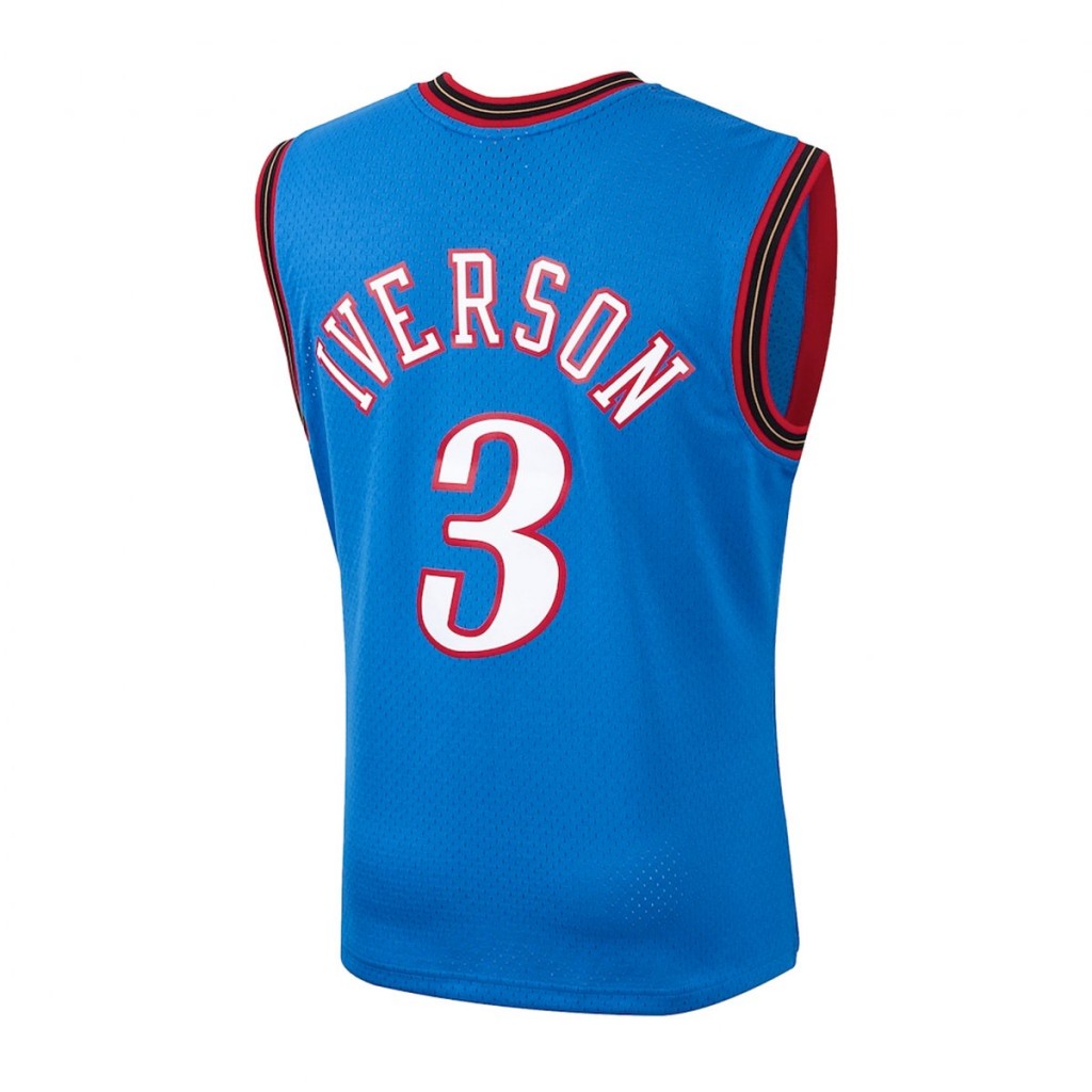 jersey swingman mitchell ness 76ers allen iverson 99-00