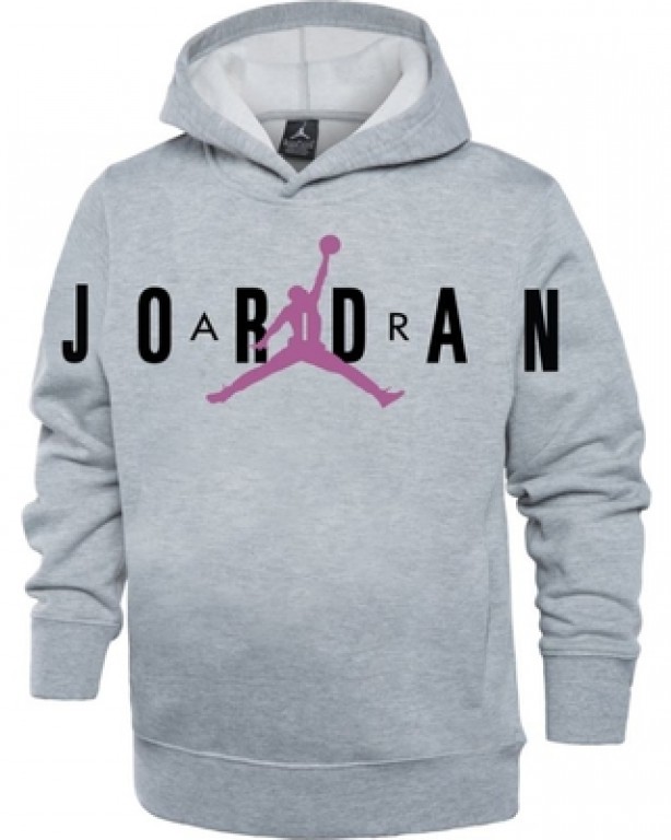 Sudadera jordan gris con letras